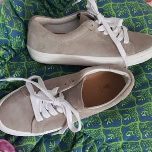 FRYE grey swade tennis shoe